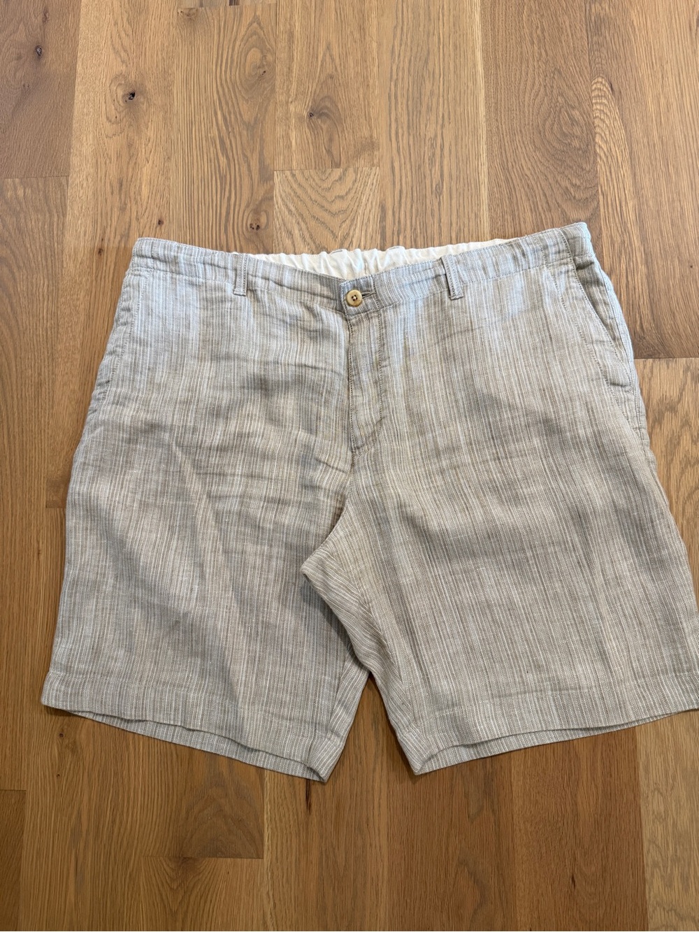 Tommy Bahama Linen-blend striped shorts, size XXL